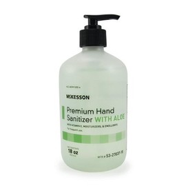 McKesson Premium Hand Sanitizer Aloe Gel 70% 18oz Pump Spring Scent 12 Count
