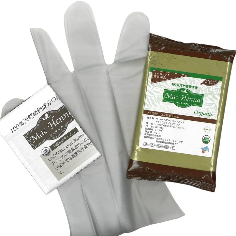 MacHenna Natural Light Brown 3.5 oz (100 g), Gray Hair