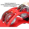 LATRAT Foot Tambourine, Foot Tambourine, Drum Foot Jingle Bell, Portable