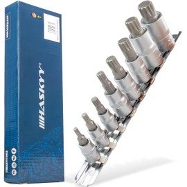 HASKYY HASKYY XZN Vielzahn Steck-Schlssel Satz Set M4 -M16 8 tlg. Innenvielzahn Bit