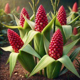Strawberry Corn Seeds – Zea Mays | Annual | Unique Popcorn Variety with Deep Red Kernels & Decorative Appeal