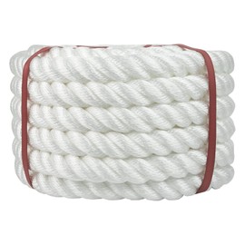 Aoneky Twisted Polypropylene Rope - Floating Polypro Rope for Marine, Nautical, Wet Projects (3/4 inch x 50 f)