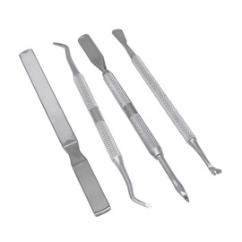 Ipetboom 3 Sets 4 Pcs Nail Polishing Tools Set Complete Nail Tool Kit File and Lifter Ideal for Diy Manicure Materials
