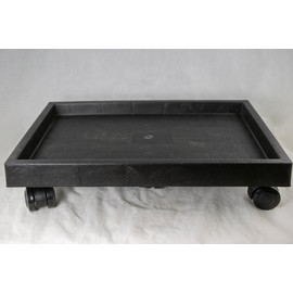 Rectangular Heavy Duty Humidity Tray with Casters for Bonsai Trees & House Indoor Plants - 13.5"- 35" (13.5"x 9.5"x 3.5")