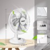 BEYOND BREEZE Oscillating Table Fan Quiet 3-Speed 12-Inch Adjustable Tilt