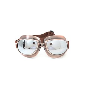 CRG Sports Vintage Aviator Pilot Style Motorcycle Goggles Cruiser Scooter Goggle for Men,Women,Adults,Youths