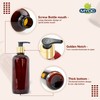 MYOC Amber PET golden cap pump bottle Refillable Empty Container