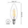 Luminus 4.5W LED 500 Lumens B10 E12 Base Dimmable Filament