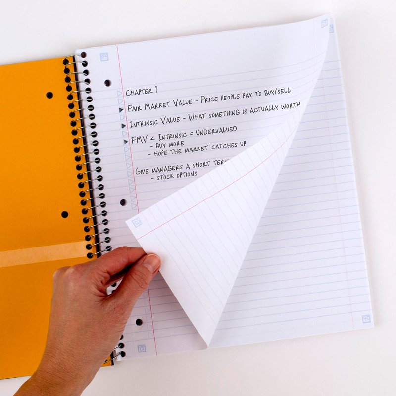 Five Star Spiral Notebooks Plus Study App, 6 Pack, 3