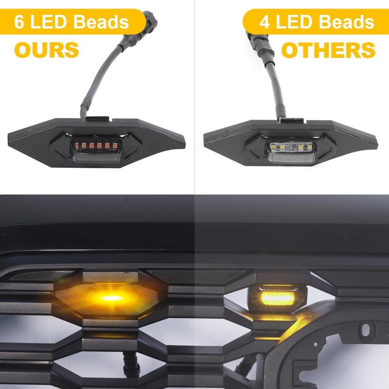 4 PCS Grill Lights for Toyota Tacoma 2023 2020 2021