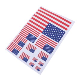 SUPVOX 1set Stripe USA Flag Sticker Decal Creative American Flag Design for Decoration for Smooth for Independence Day Parties and Gatherings