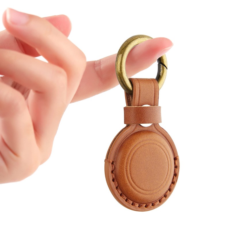 AirTag Case, Leather, Airtag Case, Genuine Leather, Airtag, Keychain, Genuine