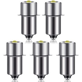 Honoson 5 Pieces LED Bulb 3W DC 4-12V Flashlight Bulbs Replacement Torch Flashlight Conversion Replacement Kit