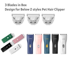 Founouly 3-Packs Home Professional Pet Dog Cat Grooming Clipper Replacement Blades Only