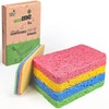 ecoMe | 'Pop-Up' Eco Sponges | 4 Pack | Compostable