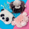 NICI 3090654 Figure Face Pouch Panda Drawstring Panda Black and