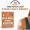 Parches energéticos B12 Plus B12 con metilcobalamina Suministro para 30
