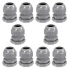 10 Pack M20 20mm IP68 Waterproof Grey Cable Glands, Suitable