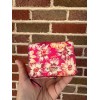 Coach BN Coach Small Trifold Wallet With Vintage Daisy Script