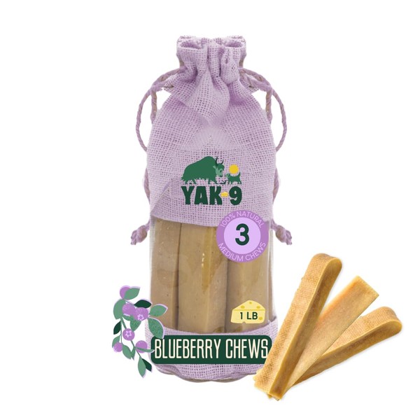 YAK-9 Yak9 Cheese Dog Chews, High Protein Treats, Natural, Rawhide