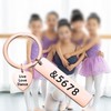 ENSIANTH Dance Teacher Gift Live Love Dance Keychain &5678 Jewelry