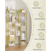 Hzuaneri 8 Tiers Vertical Shoe Rack, Narrow Shoe Tower, Tall