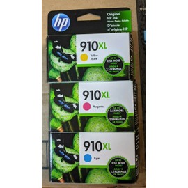 HP New Genuine Hp 910xl ink cartridge Color 3PK Magenta+Yellow
