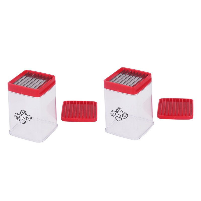 Fruit and Vegetable Speed Cutter with Push Plate Stainless Steel