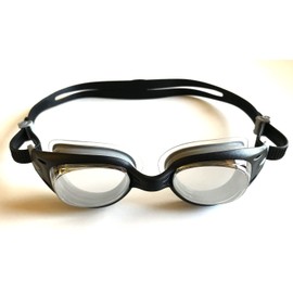 Snake & Pig Sports Basilisk Junior swimming goggles for kids, teens, and people with narrow faces (Silver)