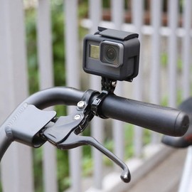 Ginddy Action Camera Handlebar Mount,Aluminium Alloy 20-36mm Adjustable Bike/Motorcycle Headset Adapter Compatible Cycling Stabiliser for Rough Terrain