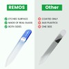 REMOS Nail File Genuine Tempered Glass with Double-Sided Grinding Surface