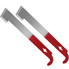 Sunshane 2 Pack Stainless Steel Bee Hive Tool J Hook Bee Frame Lifter and Scraper Beekeeping Equipment for Beekeepers, 10.5 Inch