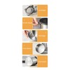 Storage Canister 1400ml Food Storage Container Stainless Steel Airtight Transparent
