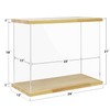 BenchPro Clear Acrylic Display Case for Trophy, Collectibles, Assemble Cube