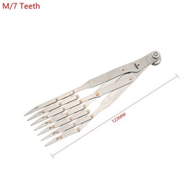 1PCS Leather Belt Quick Mark Equally Spacing Isometric Divider Ruler Tool Knife Cutter Punch Leathercraft DIY Auxiliary Tool (M/7 Teeth)