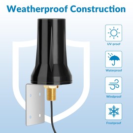 Nelawya 5G 4G LTE Antenna Outdoor 5dBi 698-3800MHz Long Range Omnidirectional Antenna with SMA/TS9 Connector for 5G 4G MiFi Mobile Hotpots Router Cellular Trail Camera