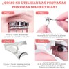 Mythya Pestañas magnéticas, Set de 4 Pares, sin Necesidad de