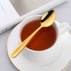 Bisda 8-Piece Coffee Spoon Set, 18/10 Stainless Steel Gold Tea
