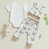 MAHUAOYIXI Toddler Baby Easter Outfits Newborn Baby Boys Clothes Bunny