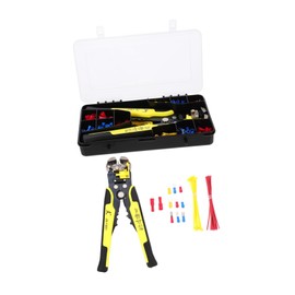 DOITOOL Professional Electrician Tool Kit Ratchet Wire Crimper Cable Crimper for Wire Terminals Home Repair