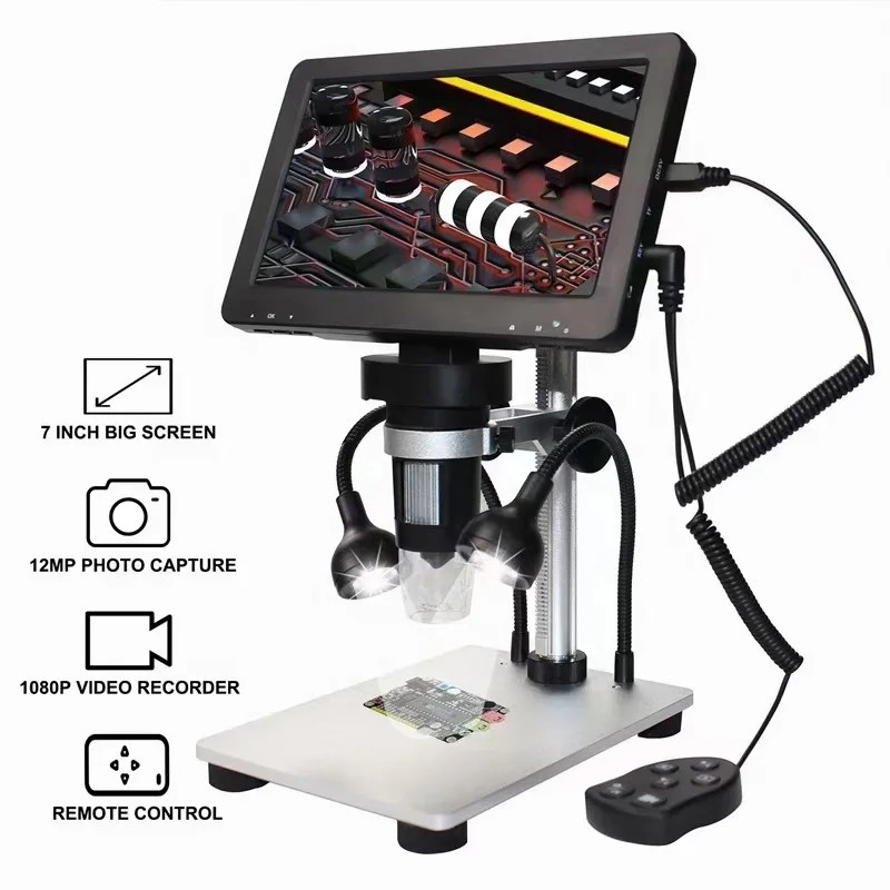 1600X 7 Inch Digital Microscope Mini Handheld Inspection Microscope LED