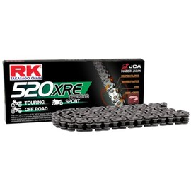 RK Racing Chain 520XRE-130 Steel 130 Link XW-Ring Chain with Connecting Link