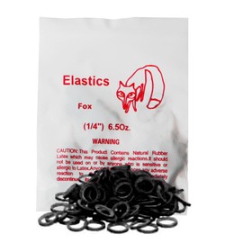 LA MIERE Non latex 100P Black Orthodontic Elastics Dental Rubber Bands Intraoral Black Elastic Bands (Heavy, 6.5 Oz, 1/4"(6.4mm))