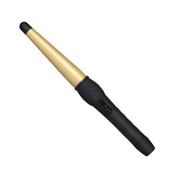 Silver Bullet Fastlane Large Ceramic Conical Curling Iron Gold 32mm