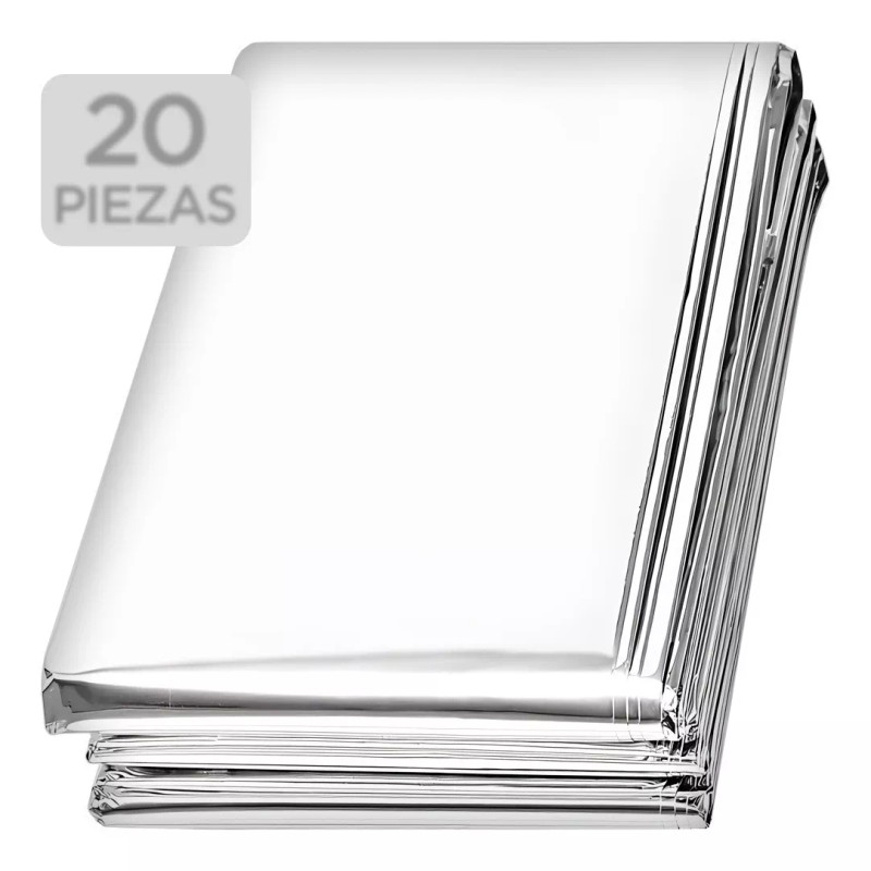 Mercader Digital 20 Manta Térmica 130x210 Camping Supervivencia Impermeable