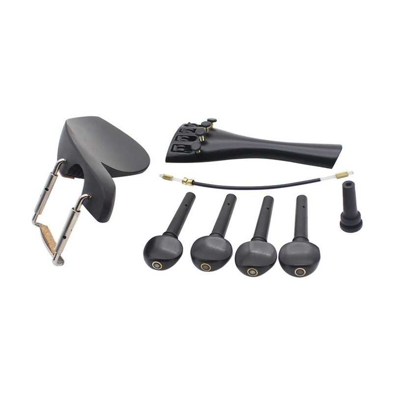 4/4 Violin Chin Rest Chinrest with Tuning Peg Tailpiece Fine