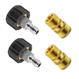 Alrens Pressure Washer Adapter Sets, M22 14mm to 1/4 Inch Quick Connect Fittings Kit, High Pressure Hose Connect for Home, Garden, Vehicles Cleaning, 5000 PSI