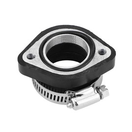 Qiilu 28mm Carburetor Gasket Motorcycle Rubber Carburetor Adapter for VM24
