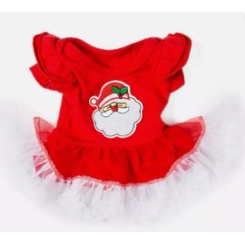 JustAskJoyce Collection Holiday, Christmas Santa Claus Dress for American Girl Dolls