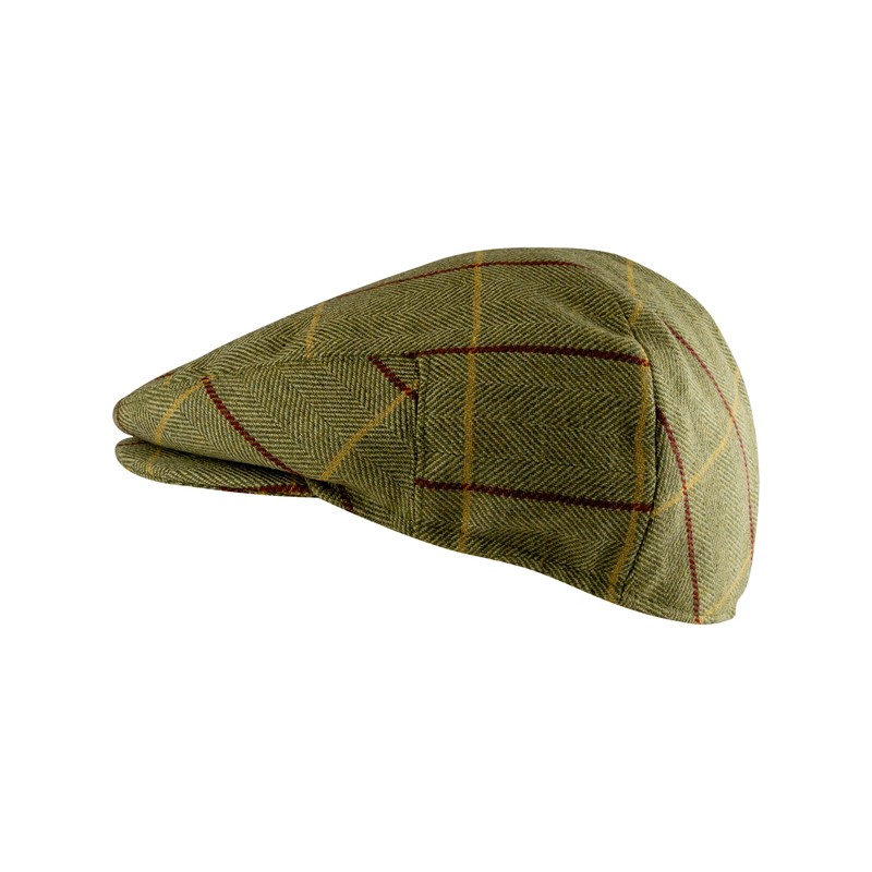 JACK PYKE Wool Blend Flat Cap Tweed 60cm